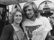 Bjorn Borg with  the Romanian tennis player Mariana Simionescu
